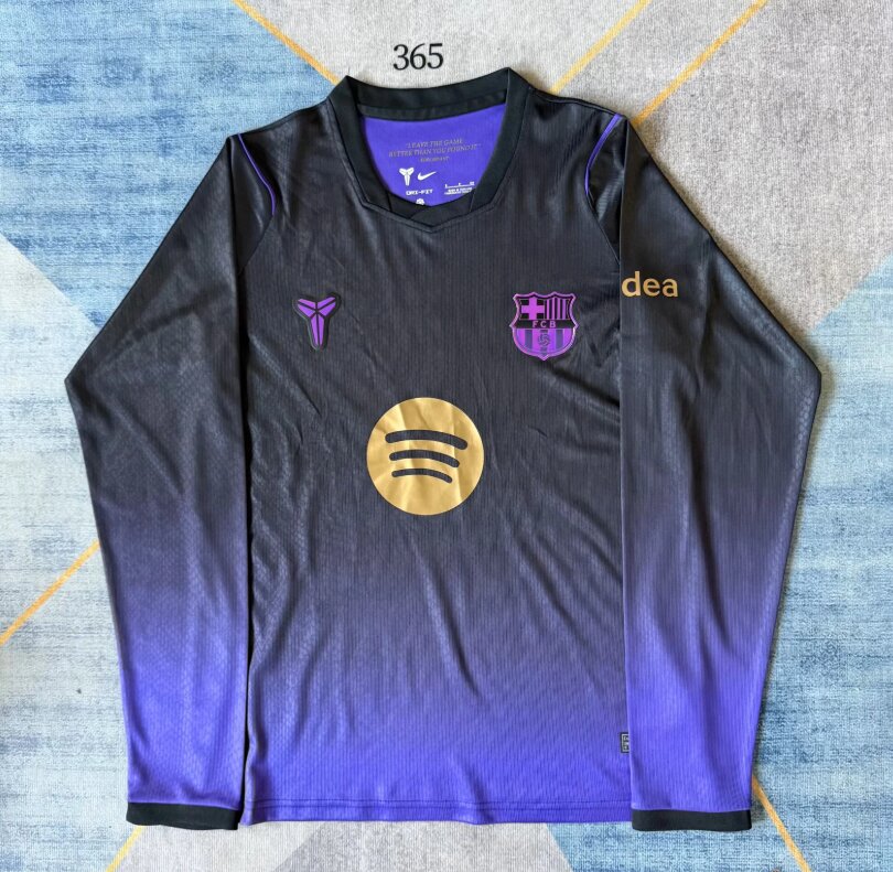 AAA Quality Barcelona 26/27 Away Black/Purple Long Jersey